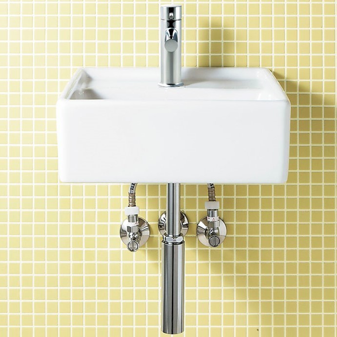 16224円 激安通販新作 LIXIL 洗面器単品 ベッセル式 角形 水栓取付穴径